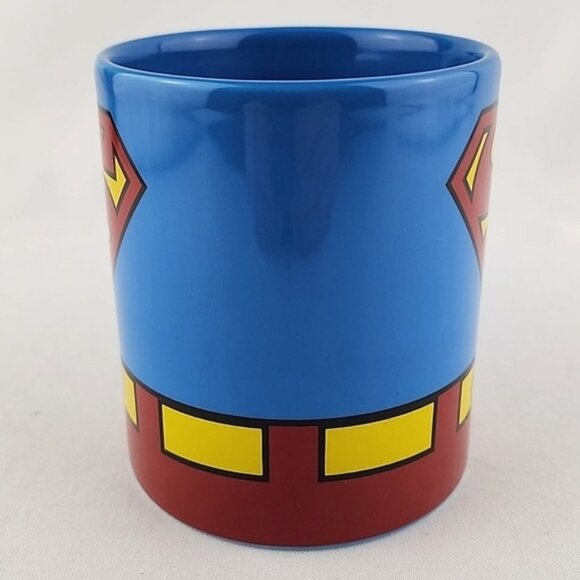 Superman Suit DC Comics Ceramic Mug Blue Red Yellow Collectible - Picture 5 of 9